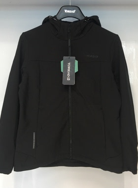 探路者徒步外套23秋冬季新户外防风防水加绒软壳服TAEEAL92230