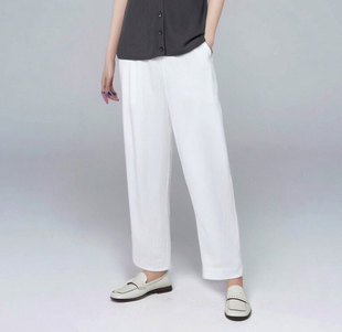 松紧腰休闲太显瘦腿长了冰感清凉透气女裤 闭眼shou 渠道柜单