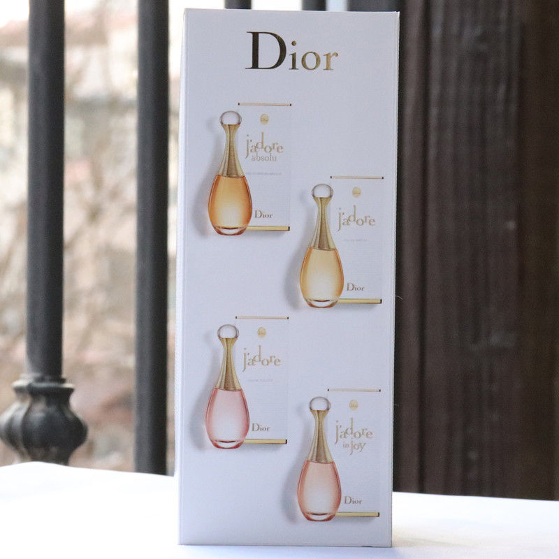 DIOR迪奥真我/缪斯Q版中小样女士香水套装5ml 经典金色女郎四件套