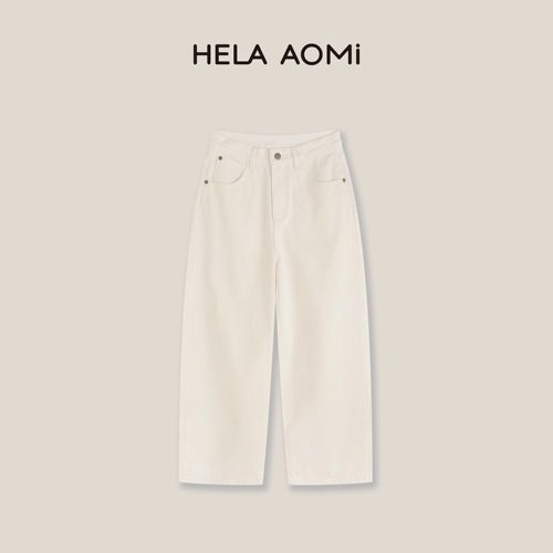 邱莹莹HELA AOMI “土耳其进口bossa牛仔”宽松直筒牛仔裤