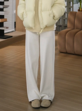 邱莹莹 HELA AOMI “超厚奶奶裤”松紧腰宽松直筒显瘦休闲裤