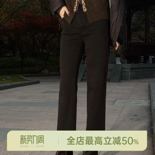 莱赛尔绣花钉珠设计烟管牛仔裤 牛仔靴裤 AOMI 邱莹莹HELA