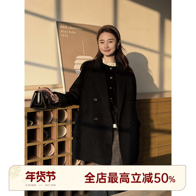 邱莹莹 HELA AOMI “row原单线.baby苏力100%”经典双排扣大衣