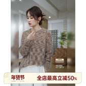 HELA AOMI 康宝莱.进口幼崽马海毛 邱莹莹 羊毛混色针织衫