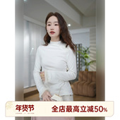 HELA AOMI 水貂织花 邱莹莹 立体花朵小众洋气打底针织衫