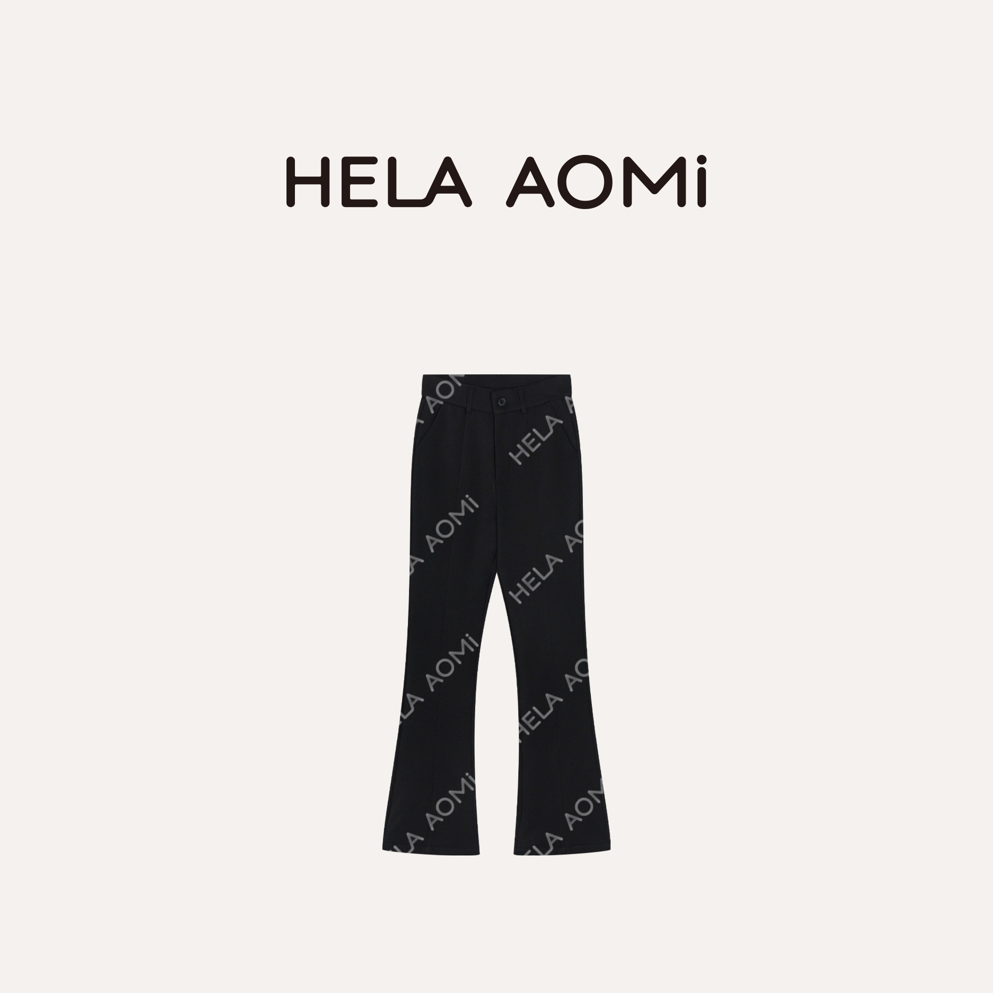 邱莹莹 HELA AOMI “三星鹅绒暖宫裤”90白鹅绒微喇显瘦羽绒裤