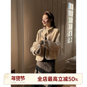 HELA AOMI 双面穿.马拉加米 邱莹莹 皮毛一体 羊毛革软糯皮草