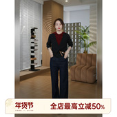 邱莹莹HELA 绵羊毛微喇牛仔裤 AOMI 江南原单.羊毛牛仔裤