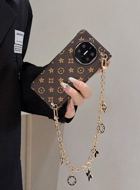 适用华为matex7手机壳x5/X6典藏版斜挎可背vivoxfold5pro折叠屏保护套荣耀magicv5中轴全包OPPOFind N5防摔