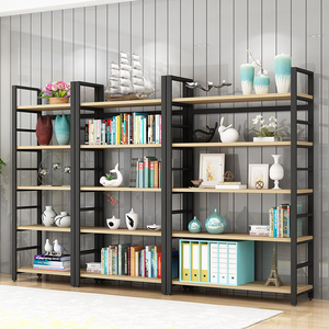 新品简易书架置物架隔断客厅陈列铁艺架展示架落地墙壁架子中岛柜