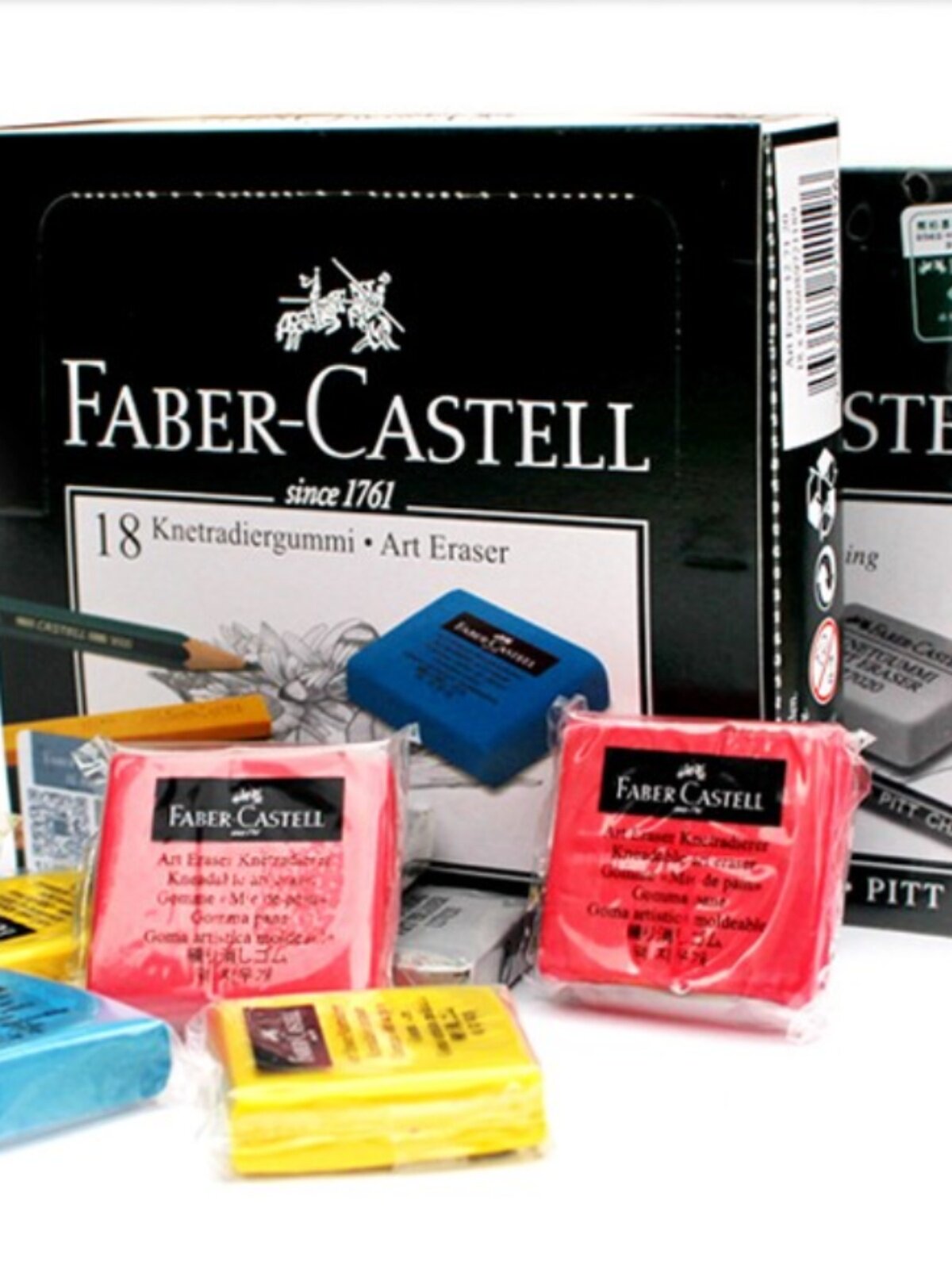FABER-CASTELL 플라스틱 지우개 7020 스케치 부드러운 PLASTICINE 탄소 펜 고무 고광택 지우개를 사용하여 밝게하고 가소화합니다