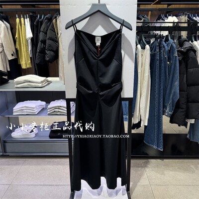 CKJeans吊带V领连衣裙