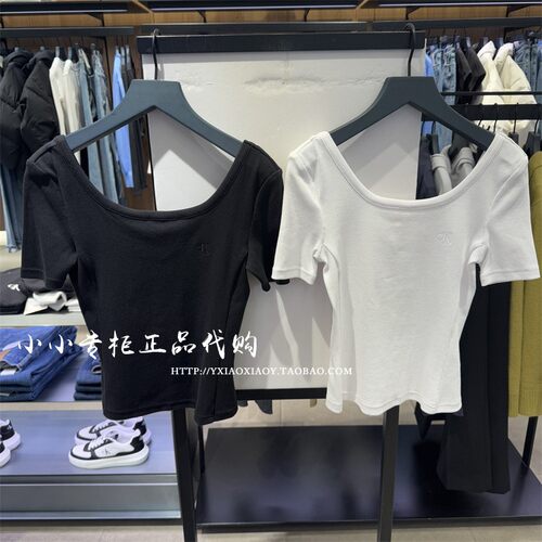 CKJeans大圆领短袖T恤