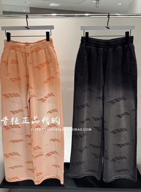 INXX专柜正品 2025秋款男女满印渐变宽松休闲针织长裤 XBF3231248