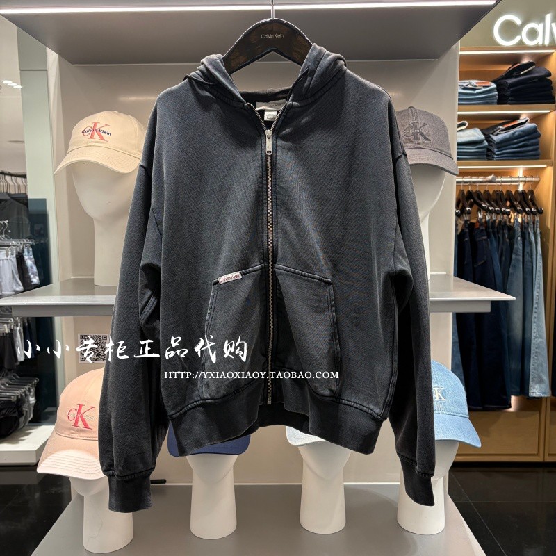CKJeans复古绣标开衫外套图片