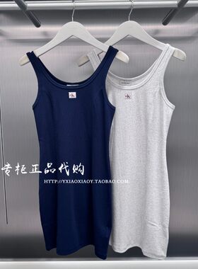 CKJeans显瘦绣标连衣裙