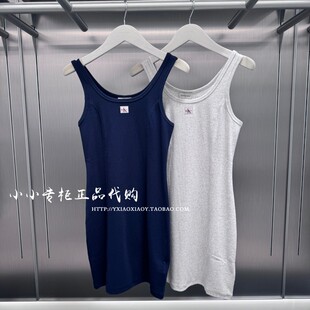 CK Jeans专柜正品 2026春夏新款女士绣标显瘦背心连衣裙 47G215G