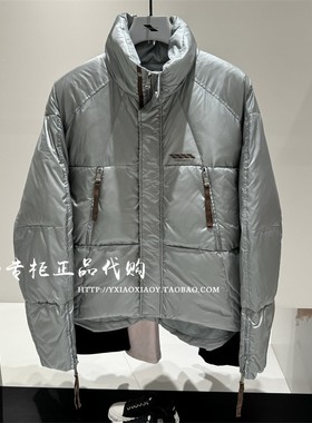 INXX专柜正品 2024冬款TOFOURTH亮面格子立领羽绒服 TFE4150120