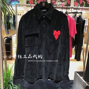 INXX STREET专柜正品 2023秋款男女爱心口袋长袖衬衫 ADD3041097