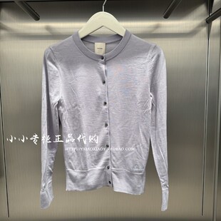 CK Jeans专柜正品 2025秋季新款女士通勤罗纹复古针织开衫44D323G