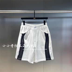 TFE224B049 TOFOURTH男女简约拼接针织短裤 INXX专柜正品 2024夏款