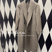 字母烫钻满印羊绒大衣 轻奢潮牌TCH专柜正品 2024冬款 T72D286013