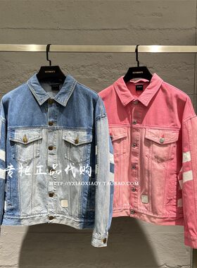 VETEMENTS拼接拼色牛仔外套