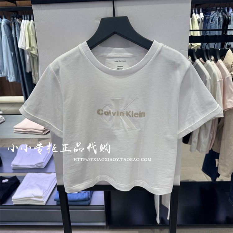 CKJeans专柜正品25夏款女士T恤