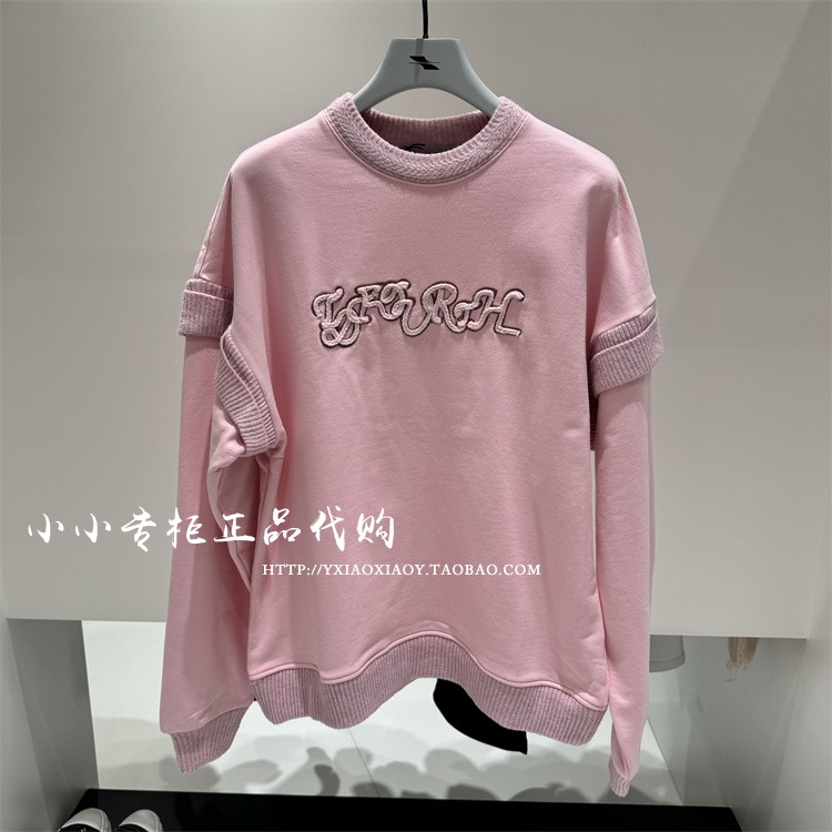 TOFOURTH刺绣套头卫衣男女