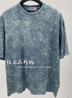 INXX专柜正品 2023夏款TOFOURTH男女做旧水洗短袖T恤 TFD2017224