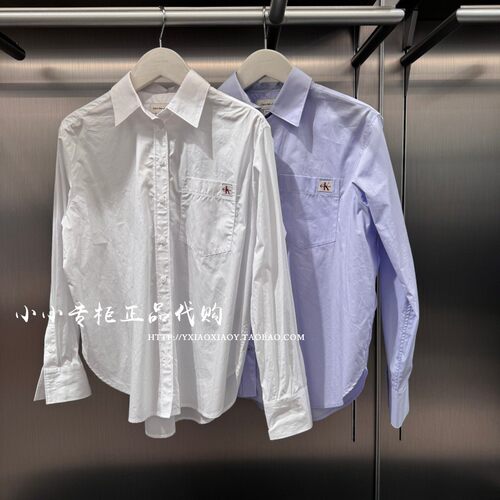 CKJeans经典布标长袖衬衫