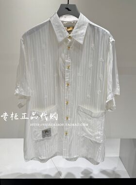 INXX个性绣花短袖衬衫