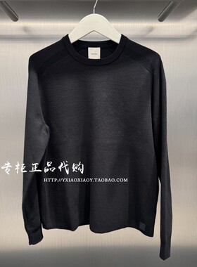 CK Jeans25秋季新款男士休闲通勤经典方标圆领内搭针织衫 40BM347