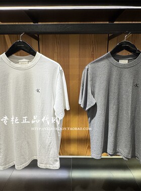 CK Jeans专柜正品 2025早秋新款男士纯棉简约圆领短袖T恤4RC275G
