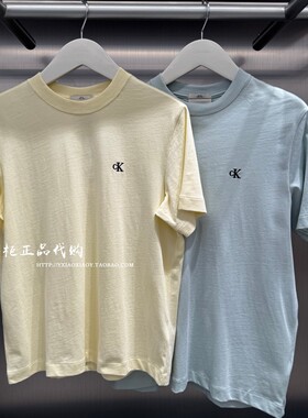 CK Jeans专柜正品 2026春夏新款男士休闲刺绣纯棉短袖T恤 4RC275G