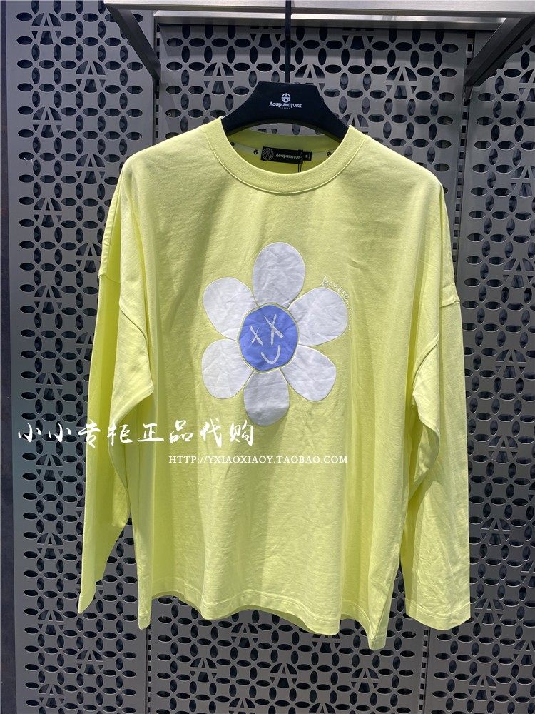 acupuncture爱克佩特正品 22秋款男女宽松印花长袖t恤 aau330203
