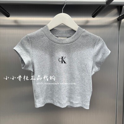 CKJeans露脐辣妹短袖T恤