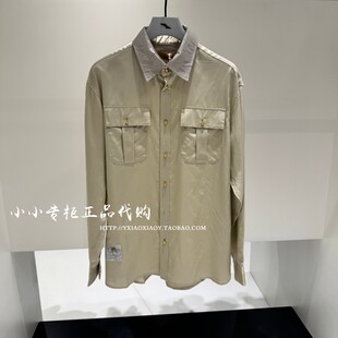 INXX专柜正品2026春款男女宽松可拆卸领带丝巾长袖衬衫XGG2040076