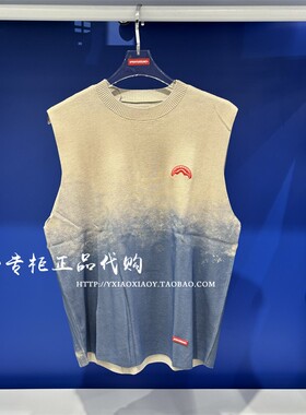 SPRAYGROUND鲨鱼专柜正品 24春款男女刺绣渐变针织背心 W1010102