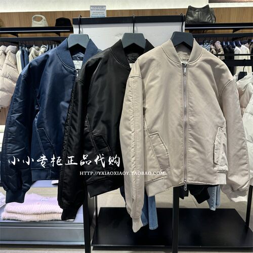 CKJeans加棉棒球服外套
