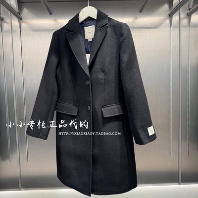 CKJeans商务通勤中长毛呢大衣