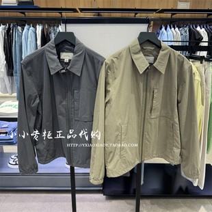 CK Jeans专柜2025春夏款男装简约翻领拉链单夹克外套4RB516G