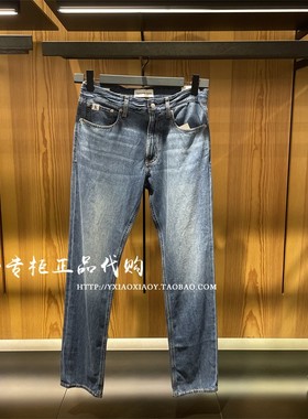 CK Jeans专柜正品 2024早秋款男士舒适纯棉简约牛仔裤 J325955