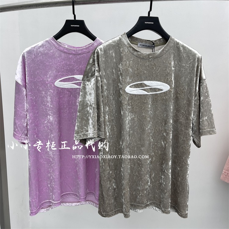 TOFOURTH绒面印花短袖T恤