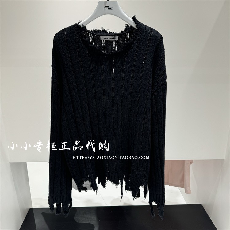 TOFOURTH做破宽松针织毛衣