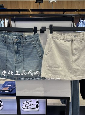 CK Jeans专柜正品 2025春夏款女士修身牛仔半身裙47B728G 47B729G