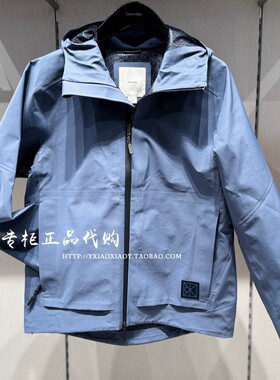 CK Jeans专柜正品 2025秋冬款男士山系户外老花连帽外套 4LE598G