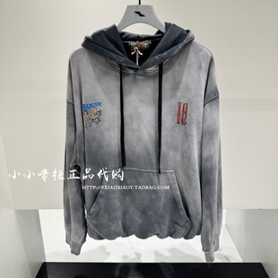 INXX专柜 2025秋款男女扎染宽松刺绣时尚连帽卫衣 XSF3106075