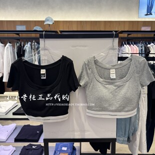 CK内衣专柜正品 CK曲线杯女士内搭T恤罗纹聚拢外扩文胸 QF8389AD