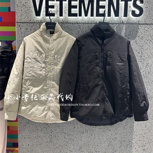 VETEMENTS维特萌专柜正品 2024冬款男女刺绣立领羽绒服 34510001